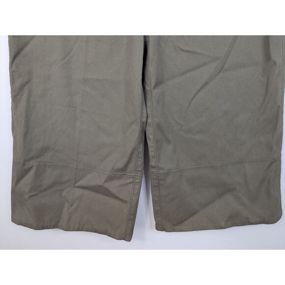 NWT Spanx Stretch Twill Cropped Wide Leg Pant in Tuscan Olive - Picture 3 of 9